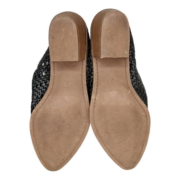 Vegan Leather Woven Mules Size 9 - Picture 9 of 9